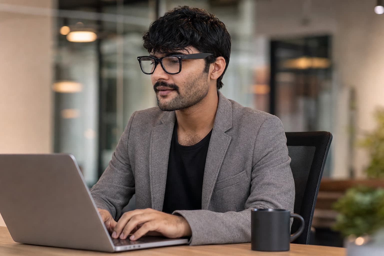 Malik Zain working